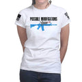 Possible Modifications AR Laser Shark Ladies T-shirt