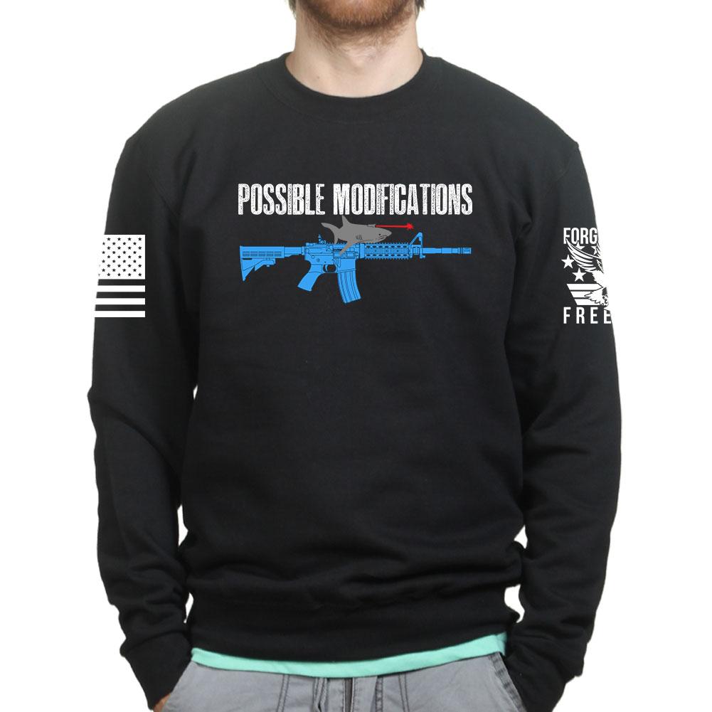 Possible Modifications AR Laser Shark Sweatshirt