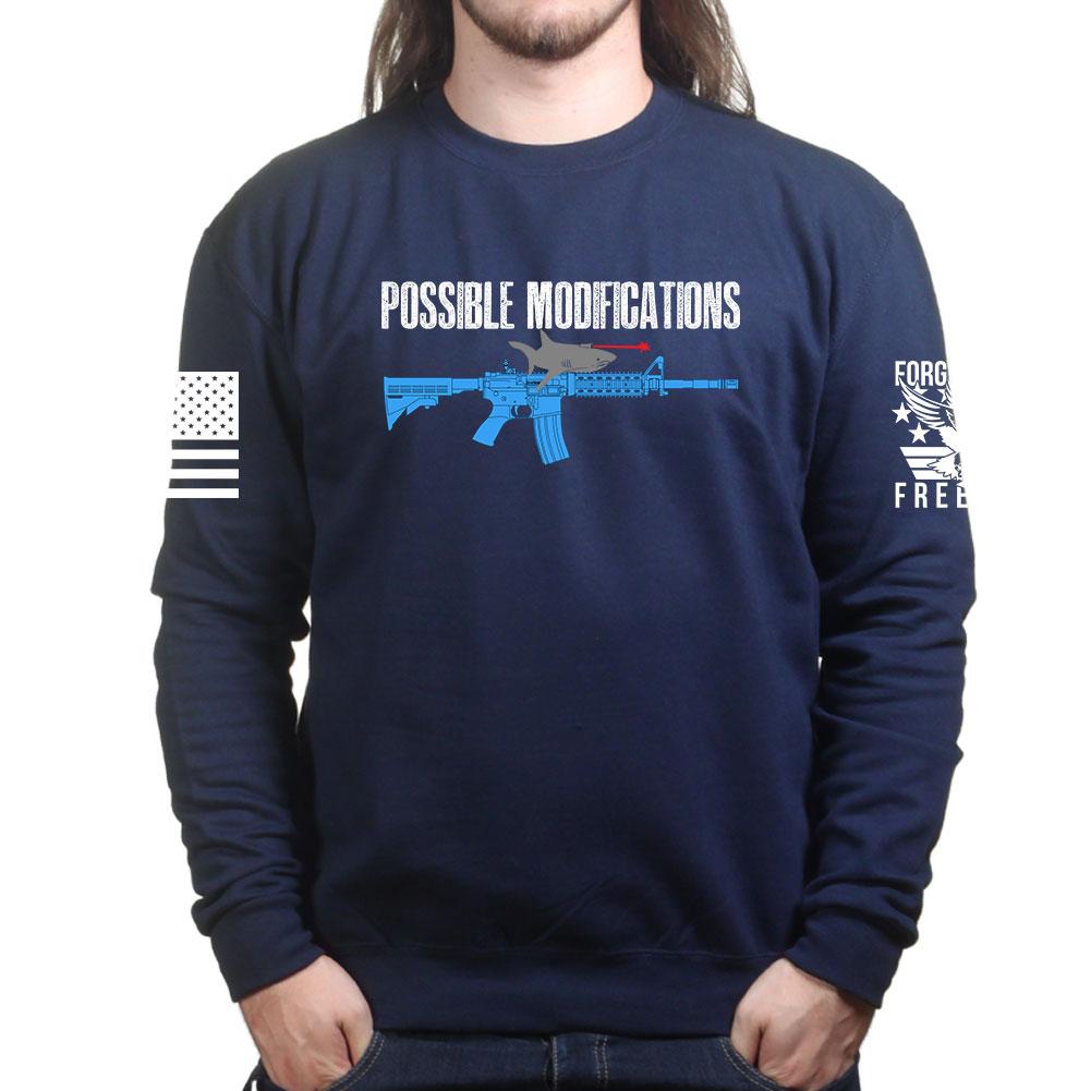 Possible Modifications AR Laser Shark Sweatshirt