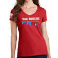 Possible Modifications Surface Cleaner Ladies V-Neck T-shirt