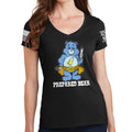 Ladies Prepared Bear V-Neck T-shirt