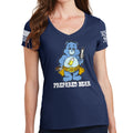 Ladies Prepared Bear V-Neck T-shirt