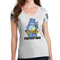 Ladies Prepared Bear V-Neck T-shirt