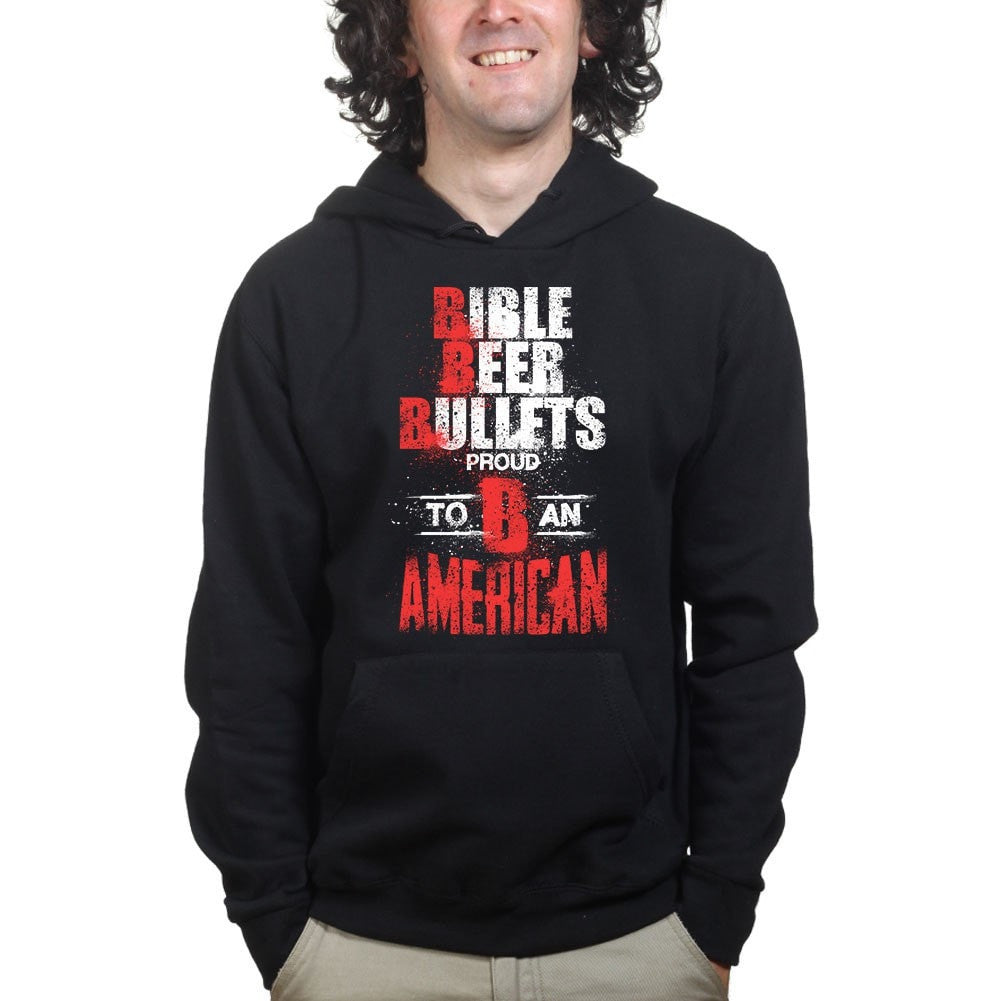 Unisex Bible, Beer & Bullets Hoodie