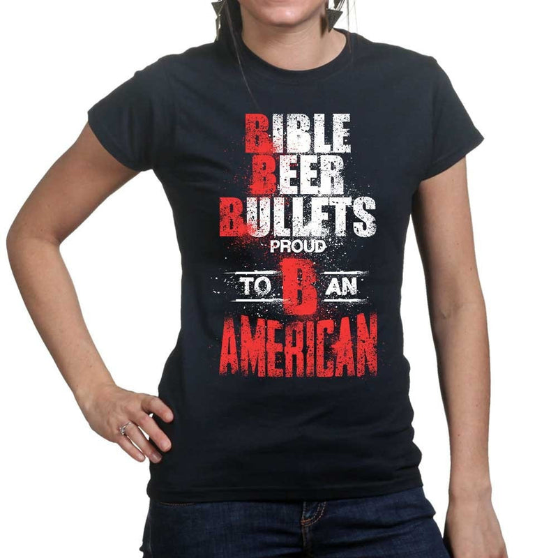 Ladies Bible, Beer & Bullets T-shirt
