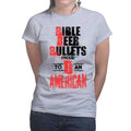 Ladies Bible, Beer & Bullets T-shirt