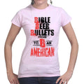 Ladies Bible, Beer & Bullets T-shirt