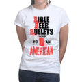 Ladies Bible, Beer & Bullets T-shirt