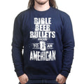 Unisex Bible, Beer & Bullets Sweatshirt