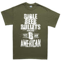 Men's Bible, Beer & Bullets T-shirt