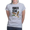 Quack Head Duck Hunter Ladies T-shirt