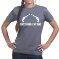 Quite Staring At My Guns Ladies T-shirt