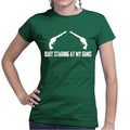 Quite Staring At My Guns Ladies T-shirt