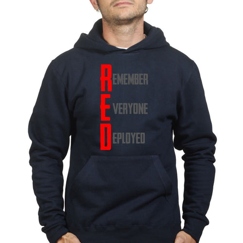 RED Remember Everyone Deployed Hoodie