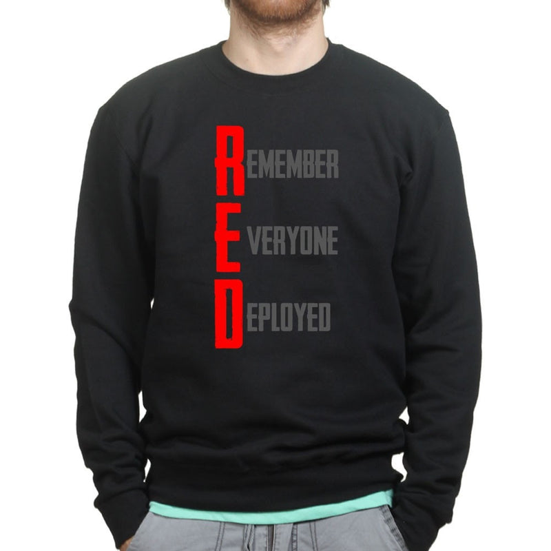 RED Remember Everyone Deployed Sweatshirt
