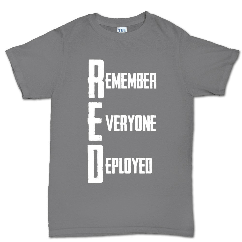 RED Remember Everyone Deployed Men's T-shirt