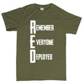 RED Remember Everyone Deployed Men's T-shirt