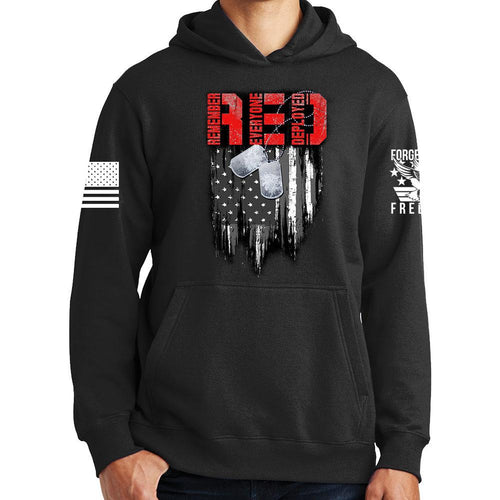 R.E.D Flag & Dog-tags Hoodie