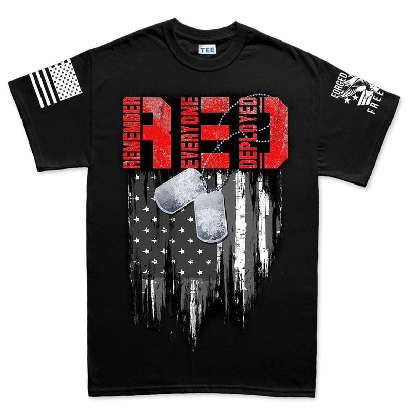 R.E.D Flag & Dog-tags Men's T-shirt