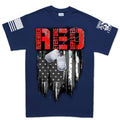 R.E.D Flag & Dog-tags Men's T-shirt