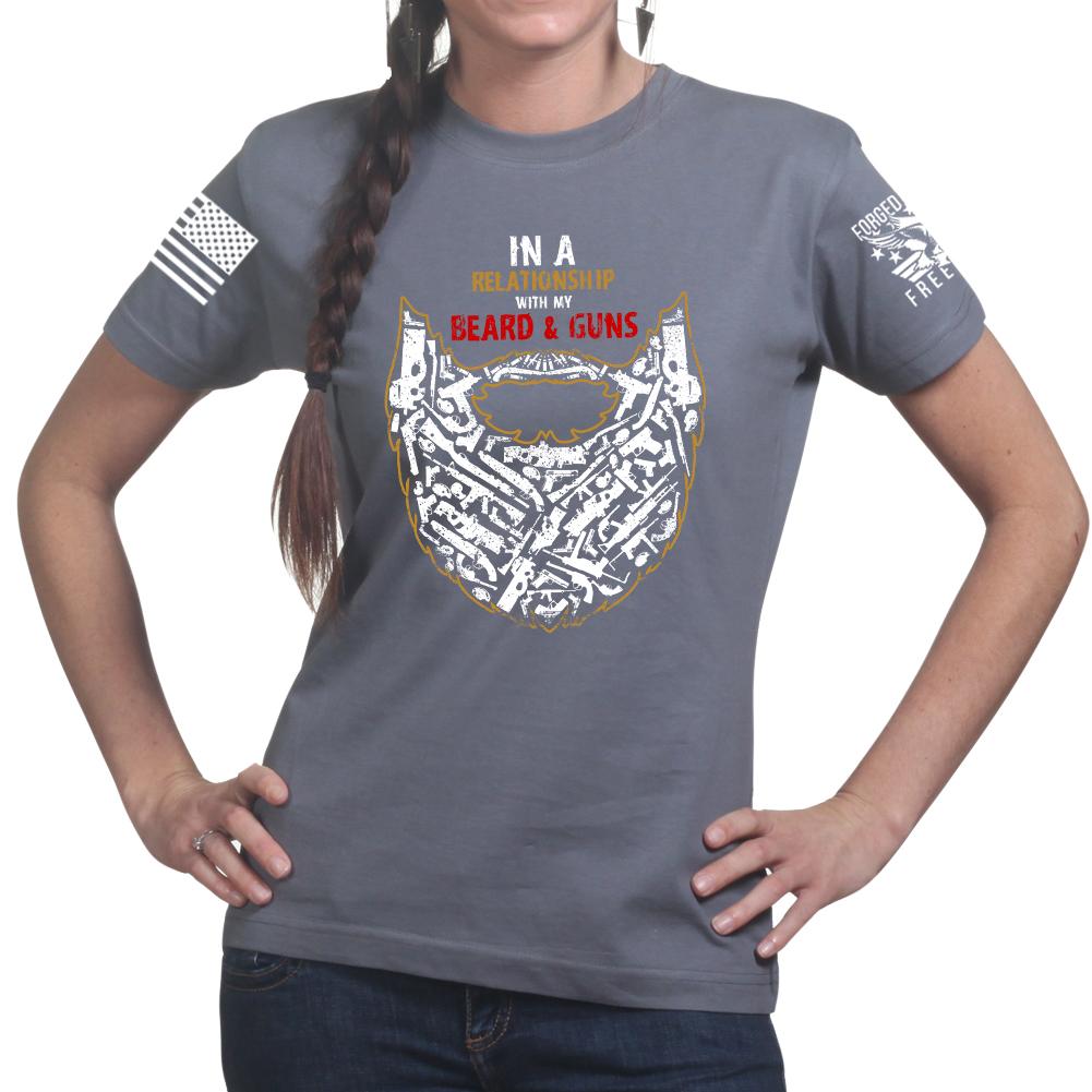 Guns and Beard Ladies T-shirt