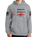 Republicans Democrats AR15 Hoodie