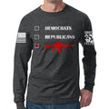 Republicans Democrats AR15 Long Sleeve T-shirt