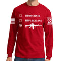 Republicans Democrats AR15 Long Sleeve T-shirt