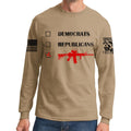Republicans Democrats AR15 Long Sleeve T-shirt