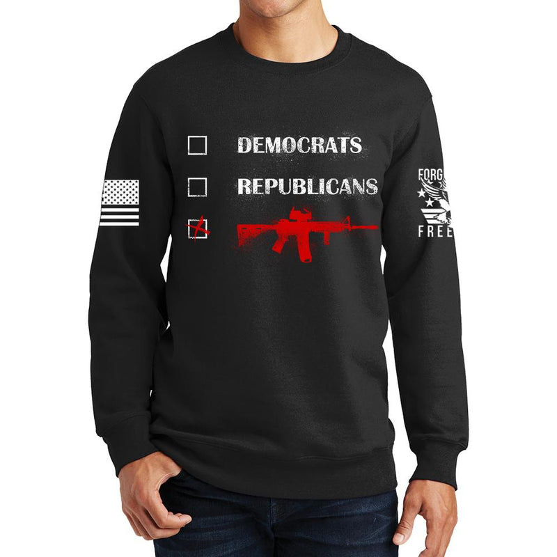 Republicans Democrats AR15 Sweatshirt