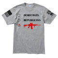 Republicans Democrats AR15 Men's T-shirt
