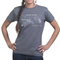 Vintage Revolver Blueprints Ladies T-shirt