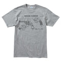 Vintage Revolver Blueprints Men's T-shirt