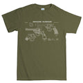 Vintage Revolver Blueprints Men's T-shirt