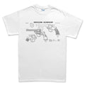Vintage Revolver Blueprints Men's T-shirt