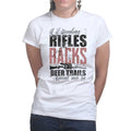 Ladies Hunting Rifles Racks & Deer Trails T-shirt