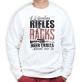 Hunting Rifles Racks & Deer Trails Sweatshirt