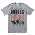 Men's Hunting Rifles Racks & Deer Trails T-shirt