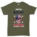 Right to Bear Arms Skull Mens T-shirt