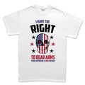 Right to Bear Arms Skull Mens T-shirt