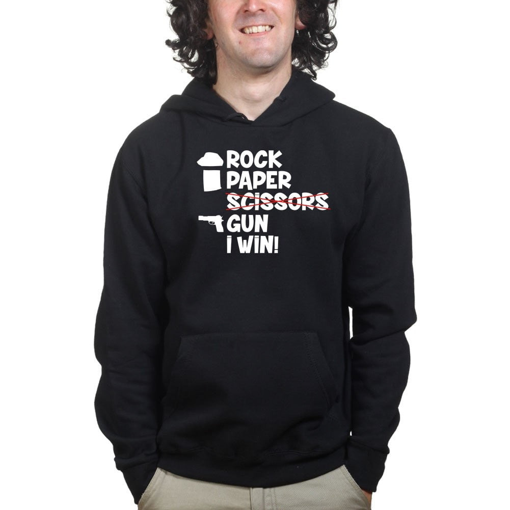 Rock Paper Scissors Gun Hoodie