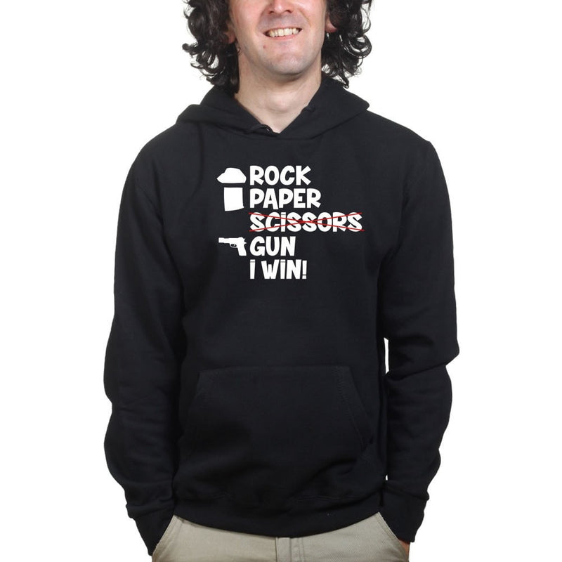 Rock Paper Scissors Gun Hoodie