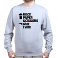 Rock Paper Scissors Gun Sweatshirt