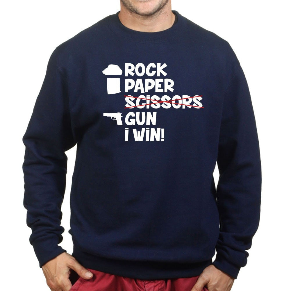 Rock Paper Scissors Gun Sweatshirt