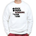 Rock Paper Scissors Gun Sweatshirt