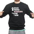 Rock Paper Scissors Gun Sweatshirt