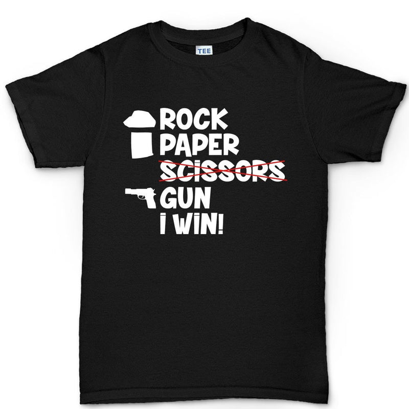 Rock Paper Scissors Gun Men's T-shirt