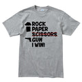 Rock Paper Scissors Gun Men's T-shirt