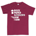Rock Paper Scissors Gun Men's T-shirt