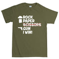 Rock Paper Scissors Gun Men's T-shirt